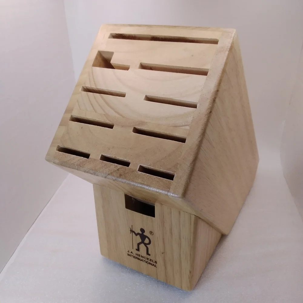 JA Henckels International Wood KNIFE BLOCK 11 Slot Cutlery Storage 35100-112